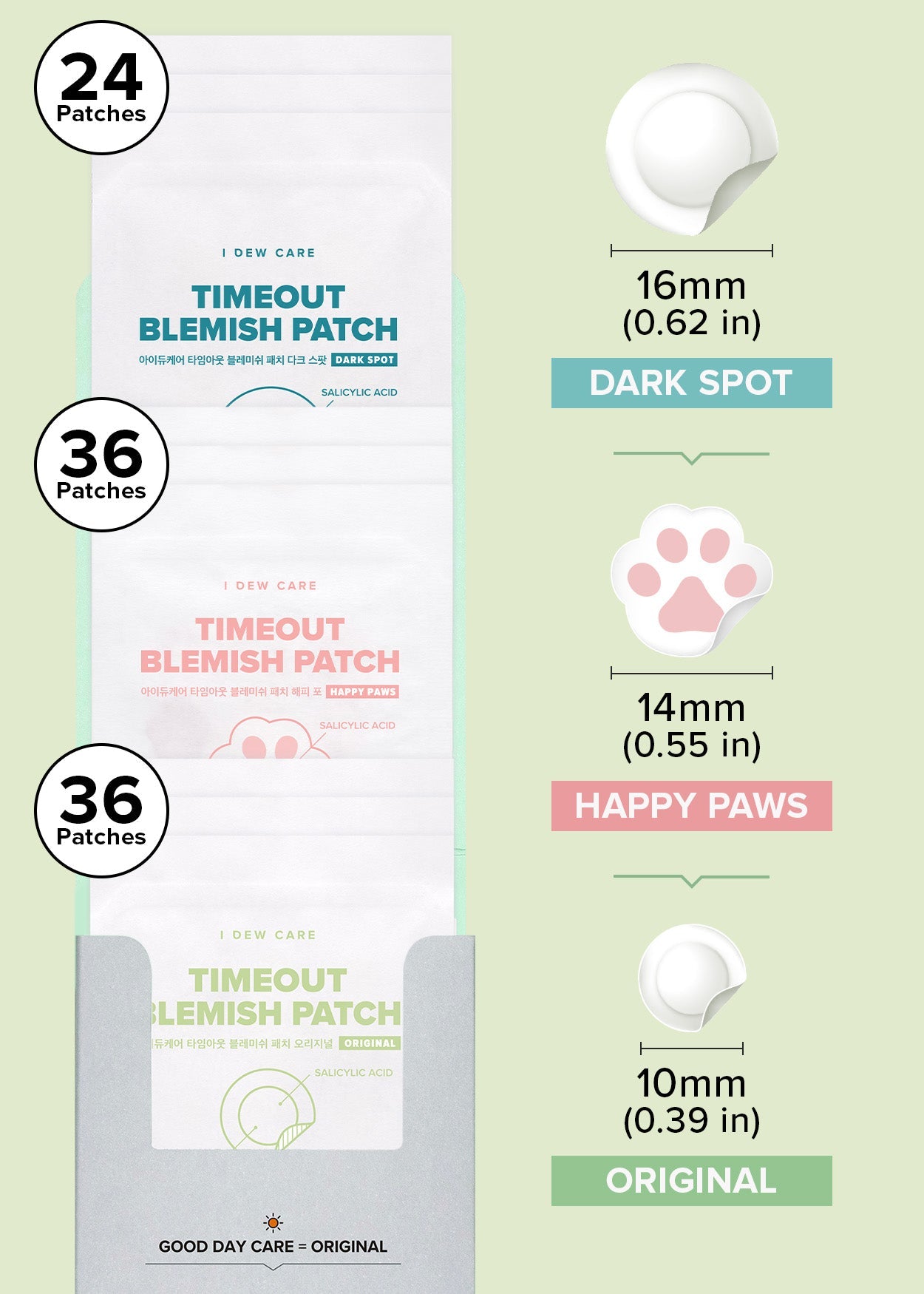3 types of ance patches - zit patches