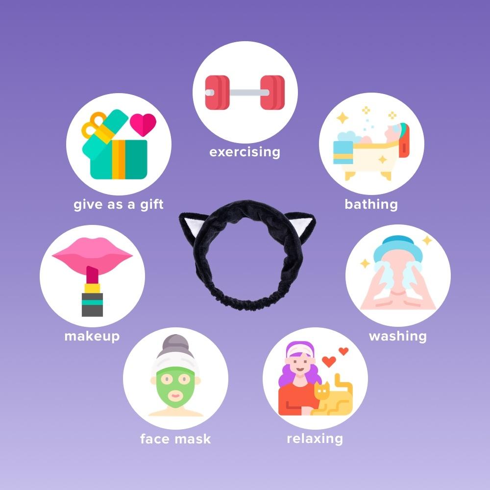 Black Cat Headband -   - Tools & Accessories - I DEW CARE Memebox