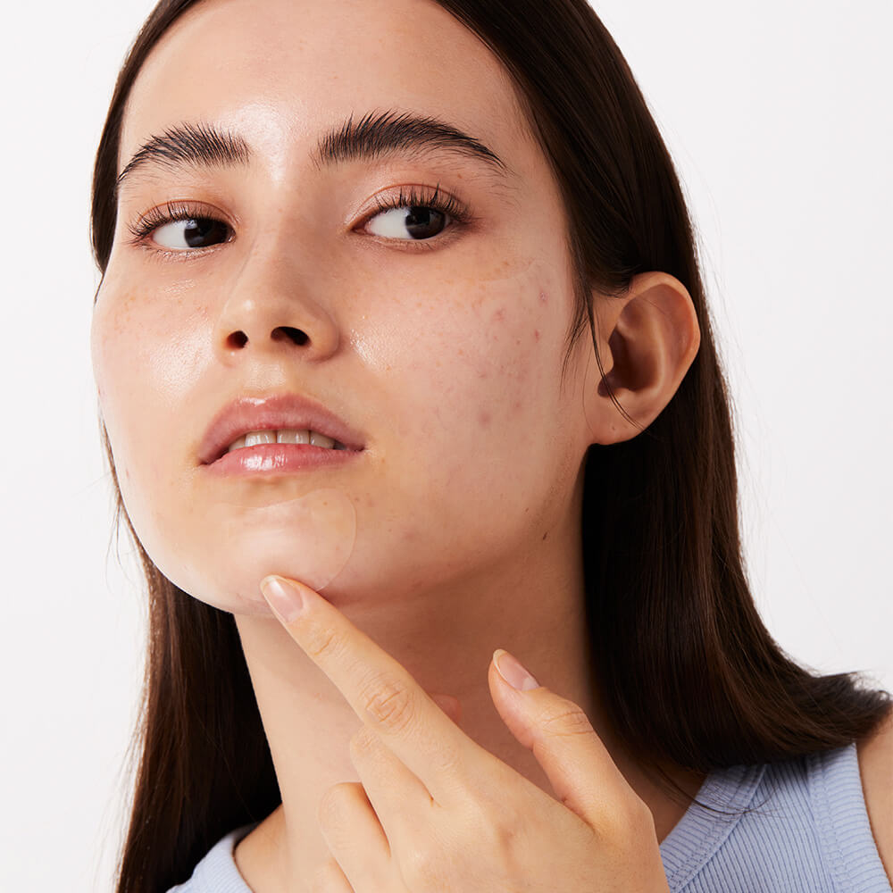 timeout blemish patch chin and cheeks - tea tree leaf acne patch - invisible acne patch for chin and cheeks