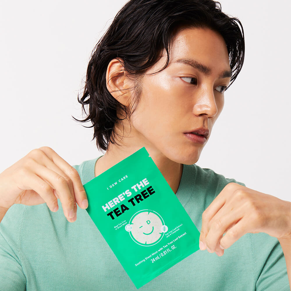 best korean sheet mask - tea tree sheet mask - acne mask - blemish mask