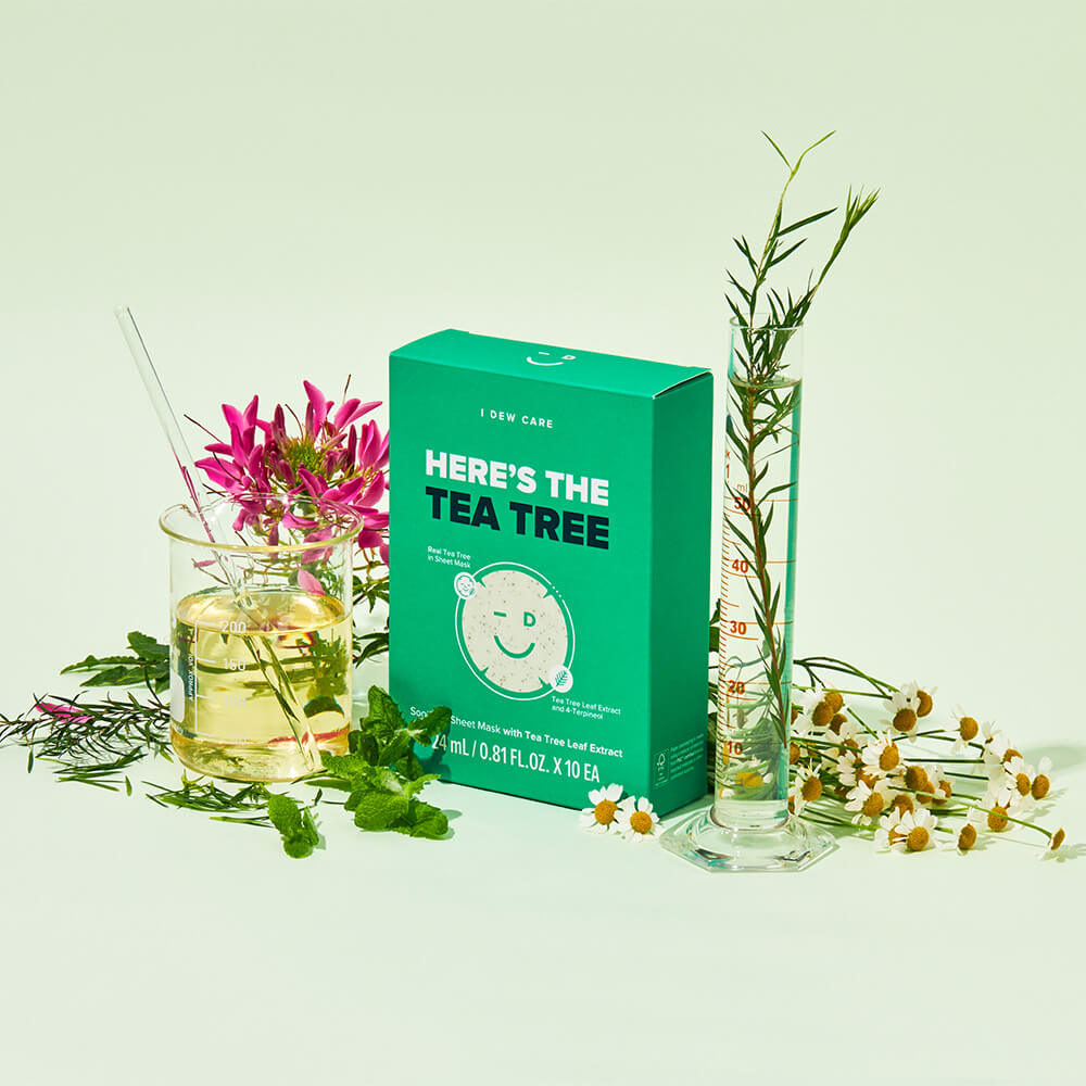 best korean sheet mask - tea tree sheet mask - acne mask - blemish mask