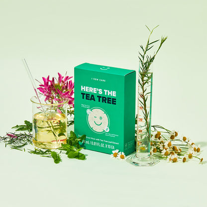 best korean sheet mask - tea tree sheet mask - acne mask - blemish mask