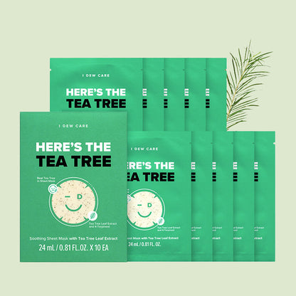 best korean sheet mask - tea tree sheet mask - acne mask - blemish mask