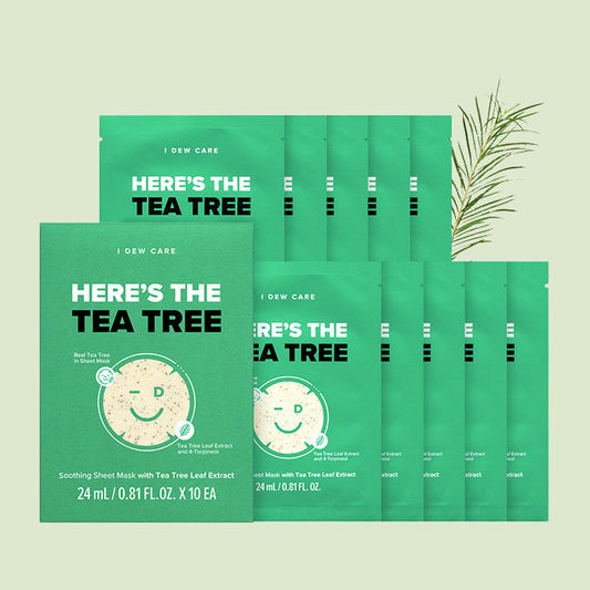 best korean sheet mask - tea tree sheet mask - acne mask - blemish mask